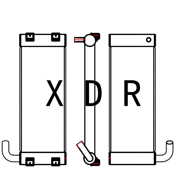 Hydraulic Oil Radiator for Excavator Hitachi120-3
