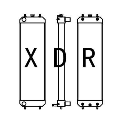 China Radiator For Hitachi270-3