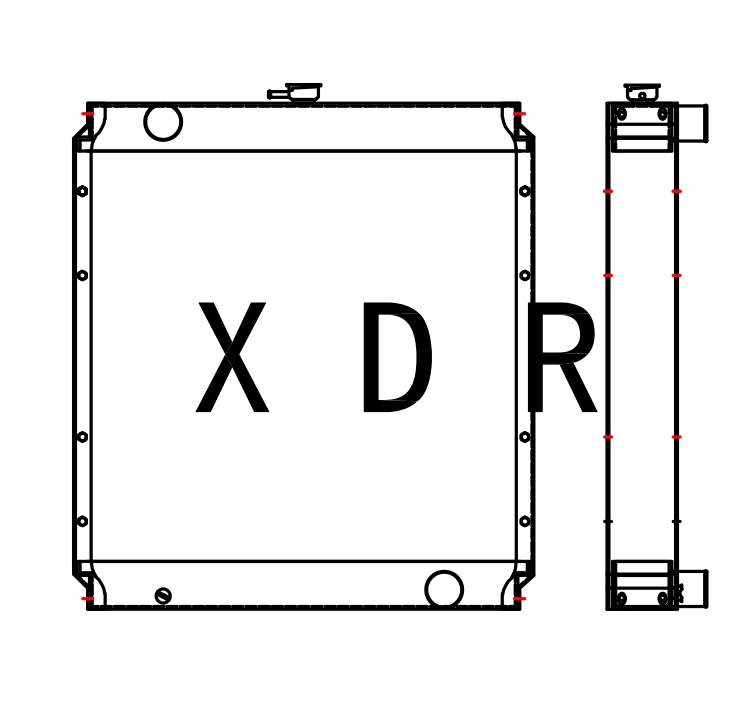 CAT YXC307C Radiador de agua