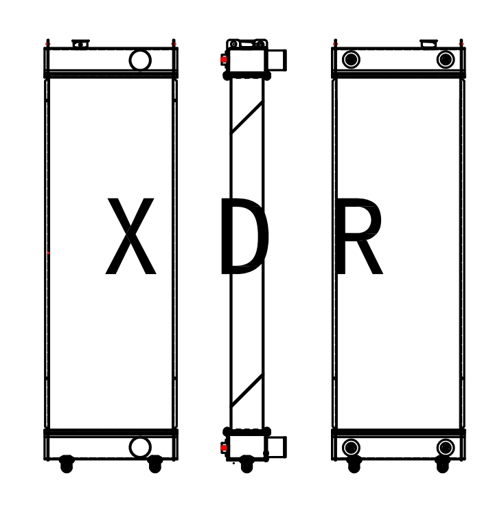 Water Radiator for Hitachi 650/670-3-2