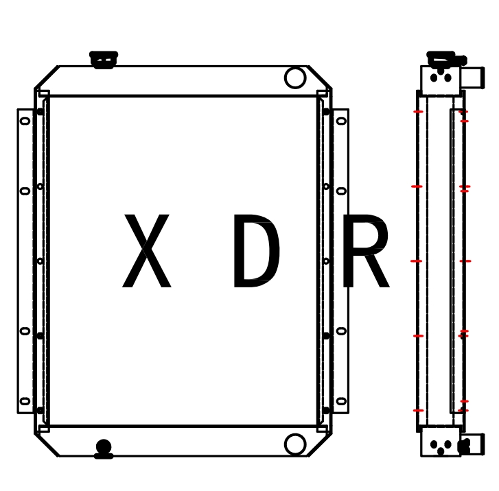 Water Radiator for Hitachi200-1
