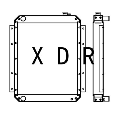 Water Radiator for Excavator KATO 450
