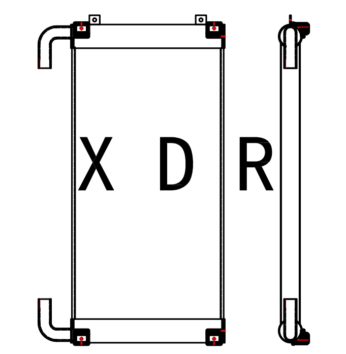 Hydraulic Oil Radiator for Excavator Hitachi360-3