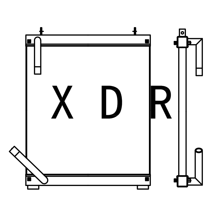 Hydraulic oil radiator for Excavator Hitachi220-1