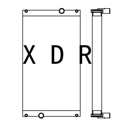 Hydraulic Oil Cooling Radiator Used For Caterpillar349