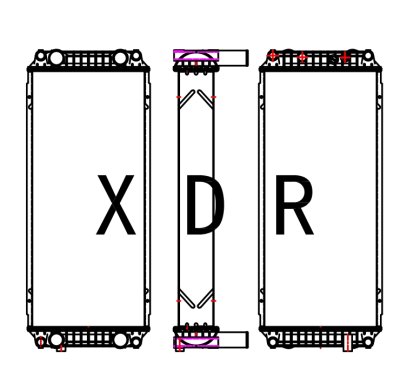 Water Radiator Fit for CaterpillarYXC320GC  