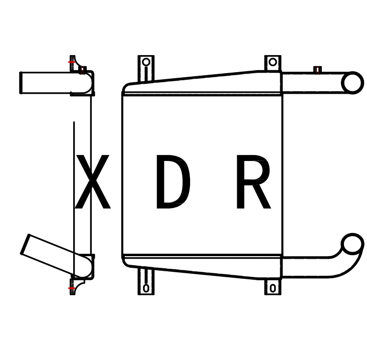 Air Radiator for Excavator Cat:330D2/329