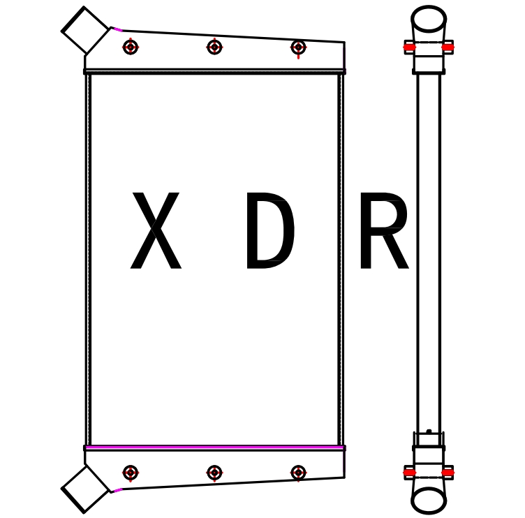 Air Radiator for Hitachi 800