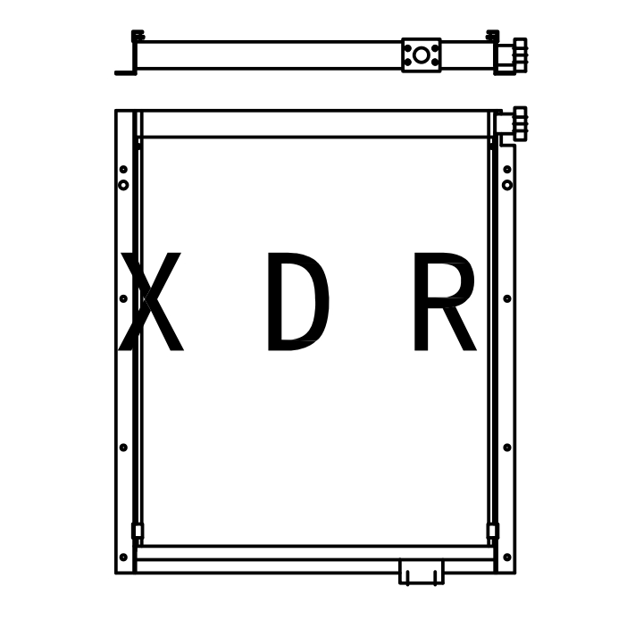  Hydraulic Oil Radiator for Excavator Hitachi470