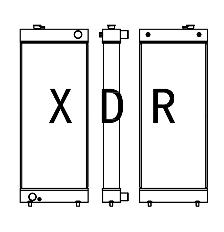 Water Radiator For Kato 820-3 Excavator