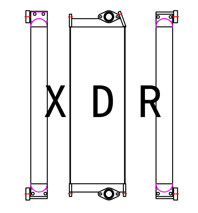Hydraulic Oil Cooling Radiator For Caterpillar 315D-312D
