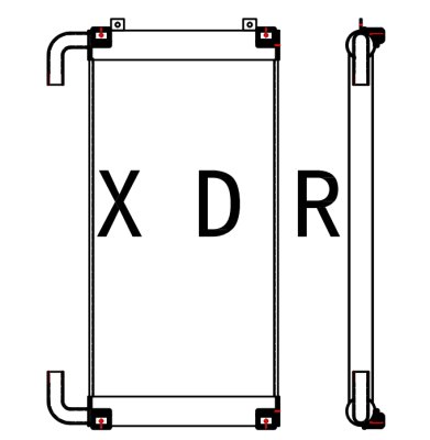 Hydraulic Oil Radiator for Excavator Hitachi360-3