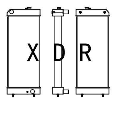 Radiator for CAT YXC329B