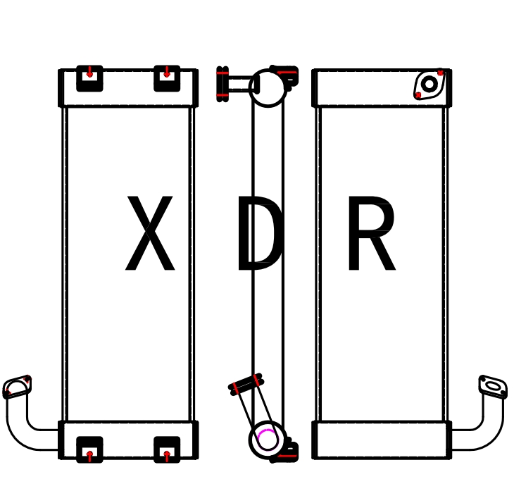  Hitachi130-5A Hydraulic Oil Radiator 