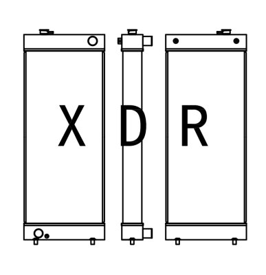 Water Radiator For Kato 820-3 Excavator