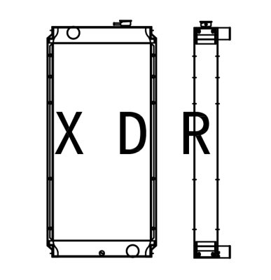 YXC320C new modelwater radiator