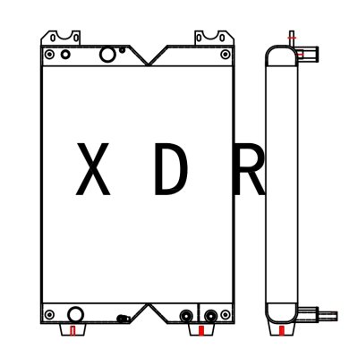 Water Radiator Compatible With Caterpillar D5K 