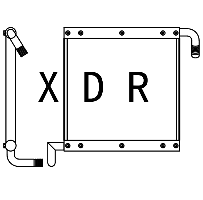 Hydraulic oil radiator For Kato 307
