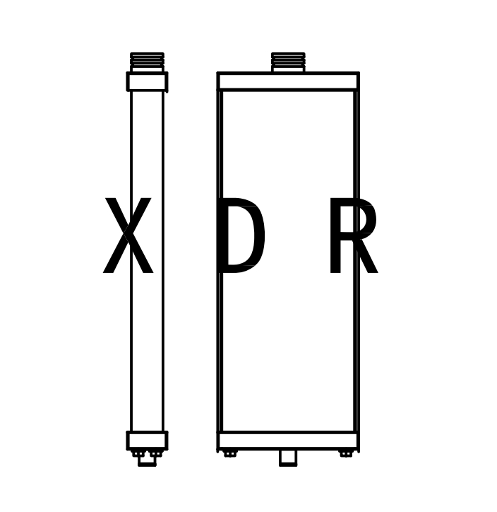 Hitachi 870 Aluminum Water Radiator 