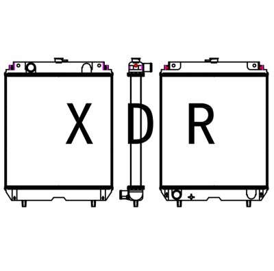 Radiator for Kutota YXC30-35 