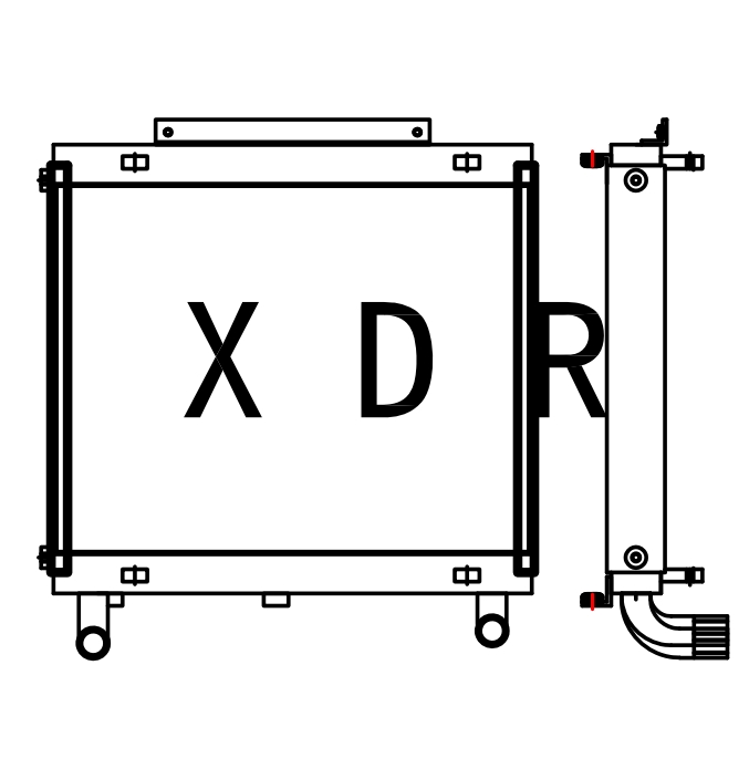 Hydraulic Oil Radiator for Excavator Hitachi60-7
