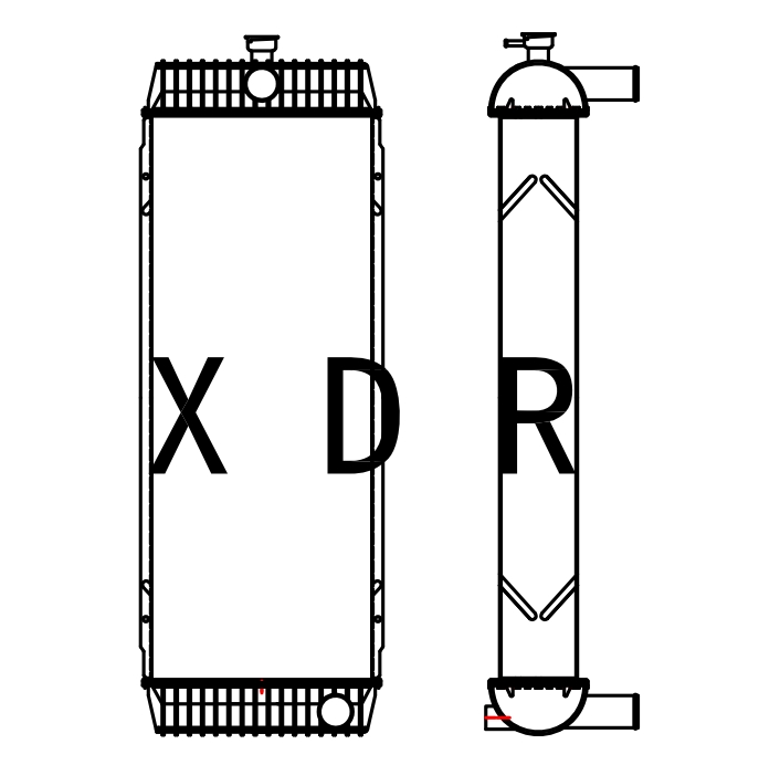 Water Radiator Compatible With Hyundai150-9