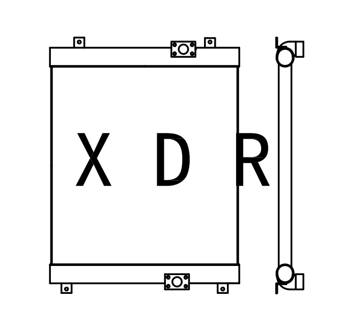  Caterpillar 325C Hydraulic Oil Radiator 