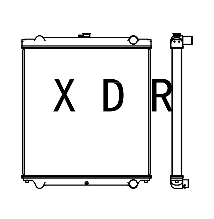 Water Radiator For HItachi200-6