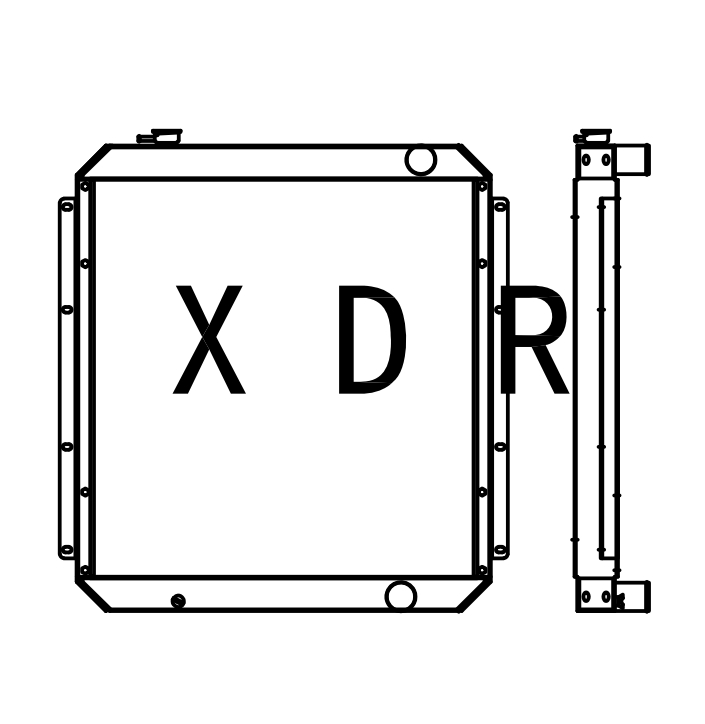Radiador para Hitachi200-2