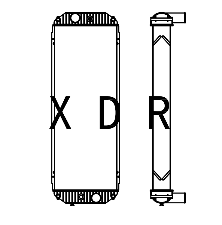 Radiator for Cat.YXC349D2