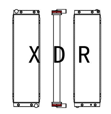  Water Radiator For Caterpillar YXC350