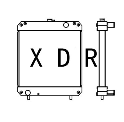 water radiator, Kubota YXC15