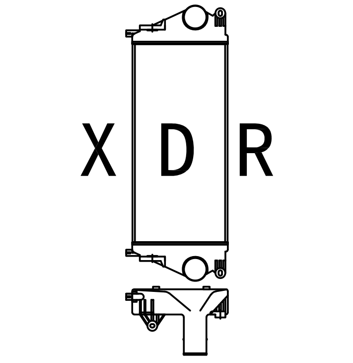 Air Radiator For Hyundai215-7；225-7