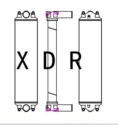 Radiador de ar para escavadeira de lagarta 336gc