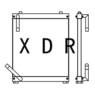 Hydraulic Oil Radiator for Hitachi220-5