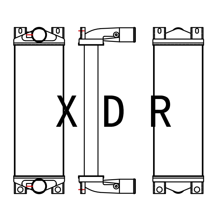Air Radiator for Excavator Caterpillar320DX